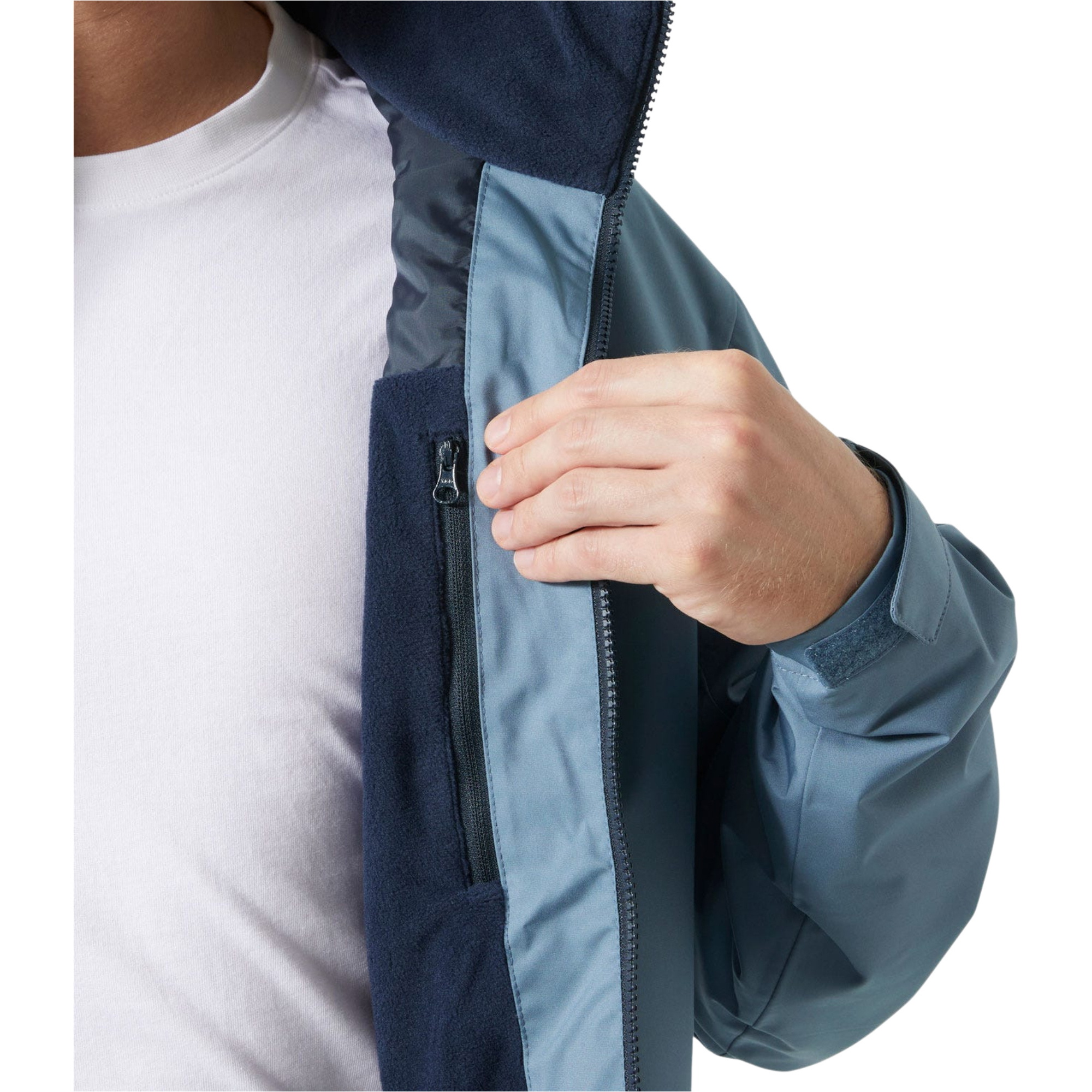 2026 Helly Hansen Mens Crew Hooded Midlayer Jacket 2.0 34442 - Washed Navy